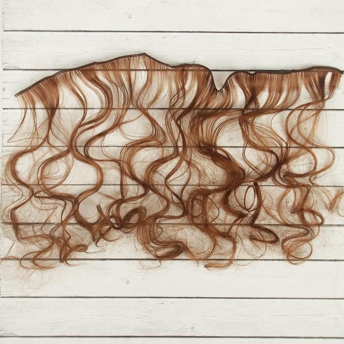 Волосы - тресс для кукол &quot;Кудри&quot; длина волос 40 см, ширина 50 см, №30  2294357 — PalitraMastera