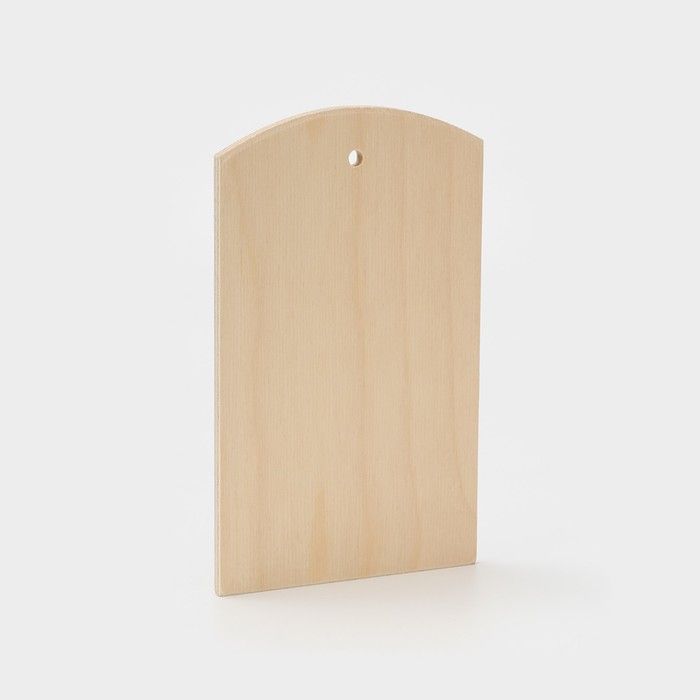 Доска разделочная деревянная с отверстием Доляна, 21*12,5 см, фанера фото 1 — PalitraMastera