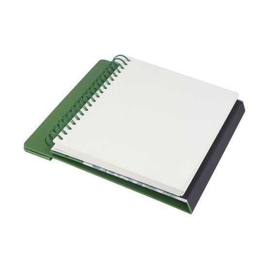 Скетчбук для графики &quot;Ладога&quot;, зеленый, жесткая обложка, настольный, 160 г/м2, 17,5х25cм, 100% целлюлоза, 40 листов — PalitraMastera