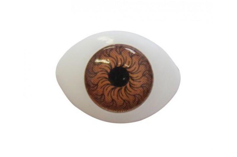 Глазки1 шт.  (для кукол № 8) (карие 20120) фото 1 — PalitraMastera