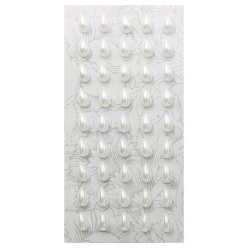 ASS1272 Декоративные наклейки &quot;Жемчуг&quot; 6*10мм, Астра (Z9 белый) — PalitraMastera