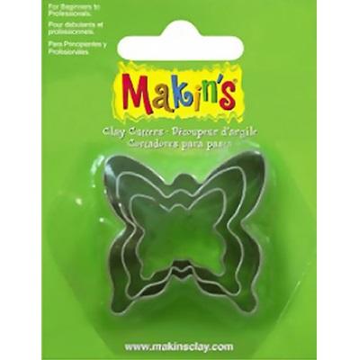 Makins  Набор резцов для полимерной глины, Бабочка, в комплекте   3 шт АКЦИЯ!!!--- — PalitraMastera
