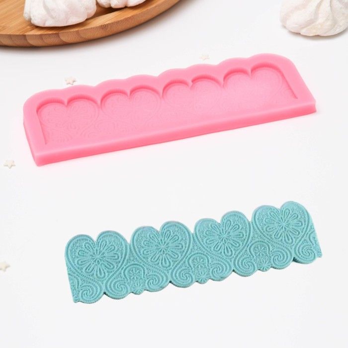 Молд «Ажурные сердца», 1860,8 см, цвет МИКС фото 1 — PalitraMastera