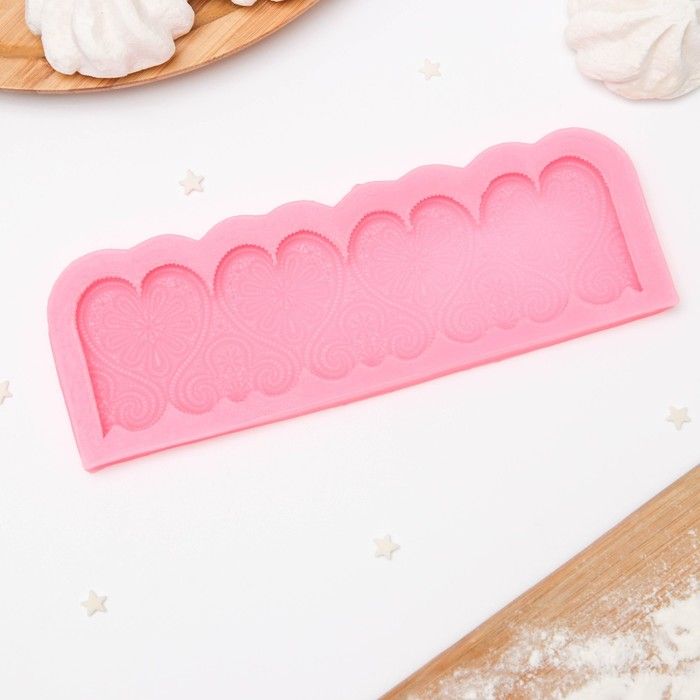 Молд «Ажурные сердца», 1860,8 см, цвет МИКС — PalitraMastera