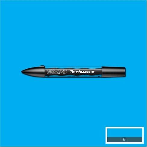 Winsor&amp;Newton Маркер художественный Brush, циан — PalitraMastera