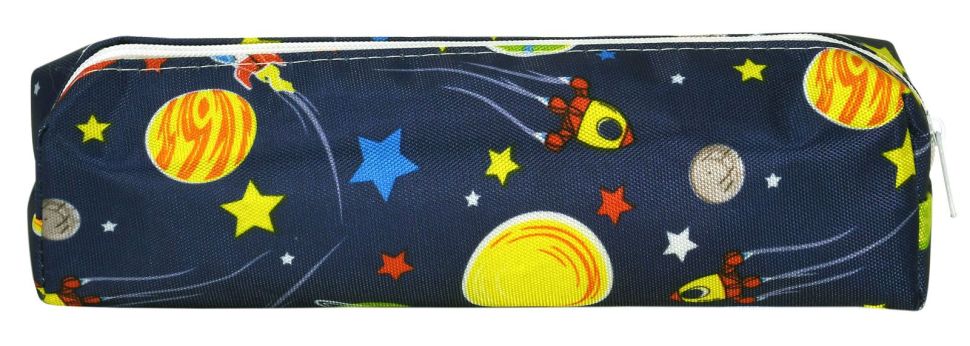 Пенал-тубус 1 отд. сред. прямоуг. Creativiki КОСМОС 195х45х45 мм ПВХ молния фото 1 — PalitraMastera