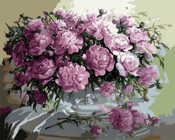 Картины по номерам 40х50 Большой букет (VA-0347) — PalitraMastera