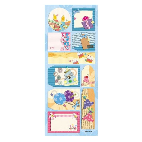 Fun Kingdom Тисненые наклейки 12,5 х 34 см — PalitraMastera