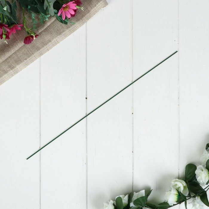 Проволока для изготовления искусственных цветов &quot;Зелёная&quot; длина 40 см сечение 0,2 см 1 шт — PalitraMastera