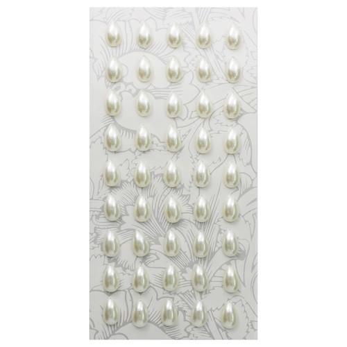 ASS1272 Декоративные наклейки &quot;Жемчуг&quot; 6*10мм, Астра (Z24 молочный) — PalitraMastera