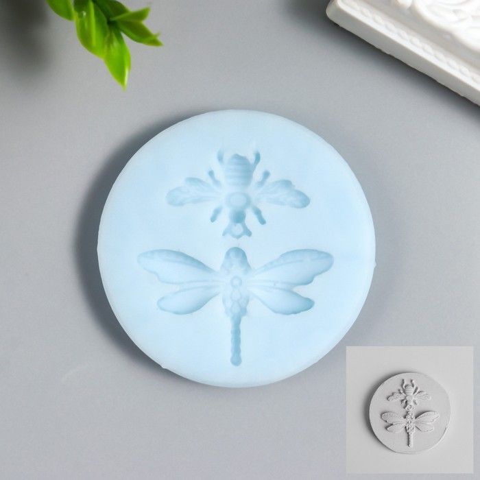 Молд &quot;Насекомые&quot; 6*6*0,8, силикон 20 Гр. Вес 8гр МИКС 7379176 — PalitraMastera