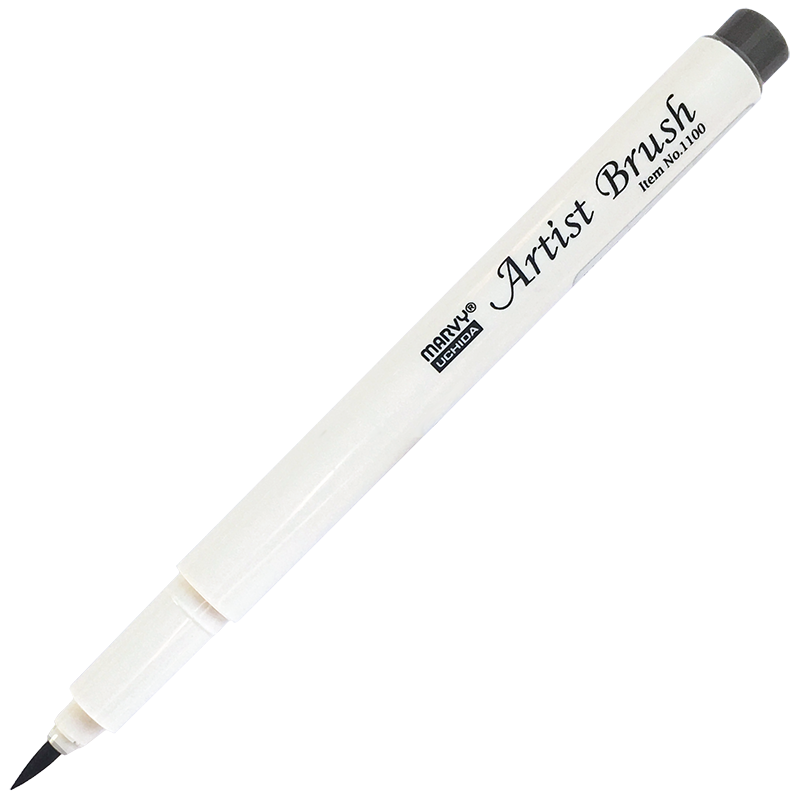 Маркер-кисть, акварельные чернила на водной основе Brownish Grey MAR1100/40 /Marvy фото 1 &mdash; PalitraMastera