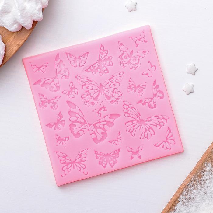 Молд 10х10х0,5 см &quot;Бабочки&quot;  2599209 — PalitraMastera