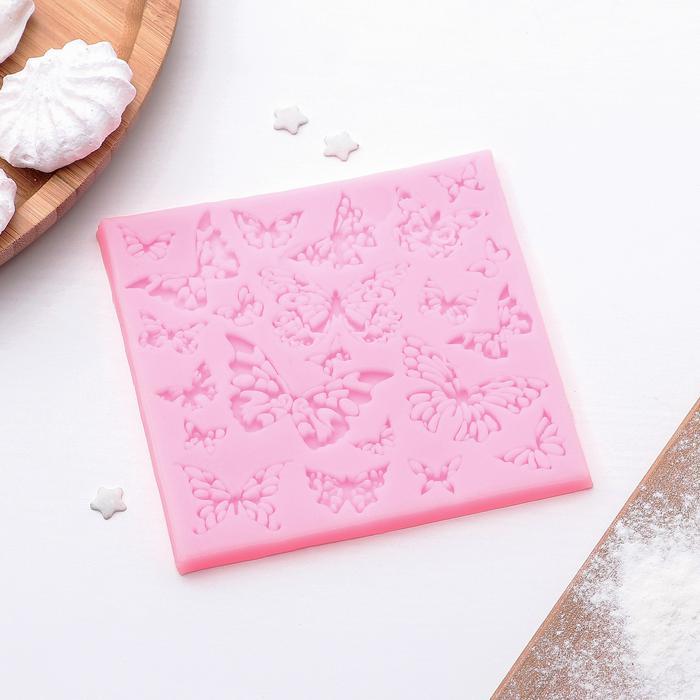 Молд 10х10х0,5 см &quot;Бабочки&quot;  2599209 — PalitraMastera