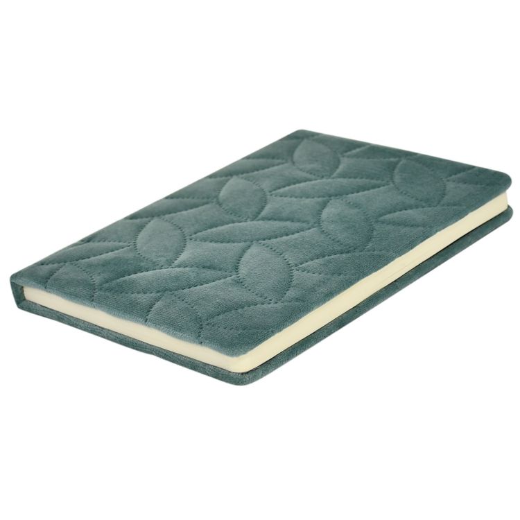 Ежедневник А5 недат. LOREX ENJOYABLE 96 л. 148х210 мм тв. обл. ткань мятный ляссе лин. &mdash; PalitraMastera