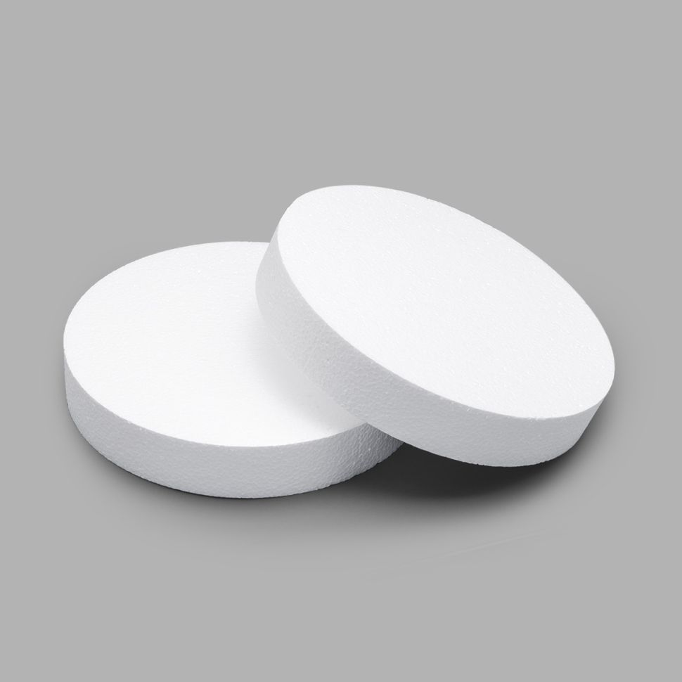 08910 Заготовка для декорирования из пенопласта 'Диск' d 30см, h 5см фото 1 — PalitraMastera