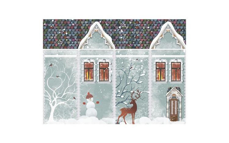 Рисовая бумага для декупажа &quot;Craft Premier&quot;, А4, 25г/м, &quot;Снежный домик&quot; CP09446-1 — PalitraMastera