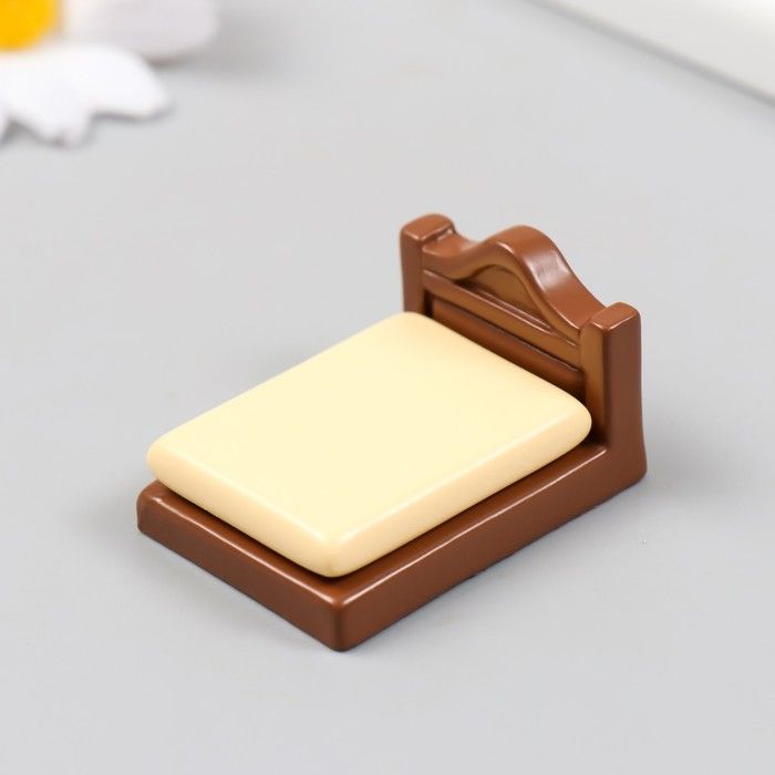 Декор для творчества полистоун &quot;Кровать&quot; 4,5х3,3 см  9544610 — PalitraMastera