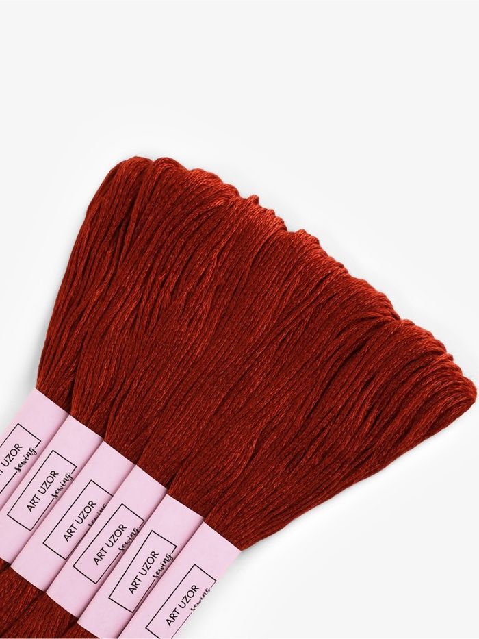 Нитки мулине №3777, 8±1 м, красные фото 1 &mdash; PalitraMastera