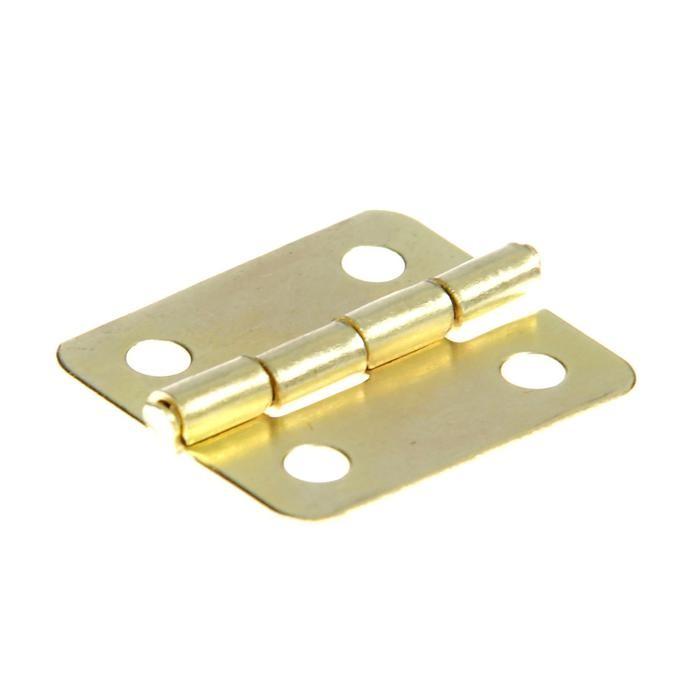 Петля для шкатулки металл с закругленными углами (набор 15 шт) 1,7х1,9 см 1933778 &mdash; PalitraMastera