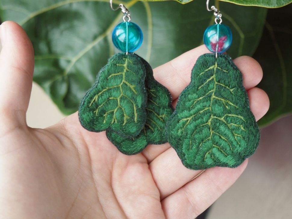 Серьги- вышивка фото 1 — PalitraMastera