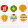 Набор топсов (фишек) для скрапбукинга "Summer time", 9 х 9,5 см  1741004 фото 1 — PalitraMastera