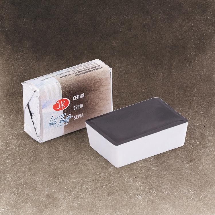 Сепия акварель Белые Ночи кювета 2,5 мл — PalitraMastera