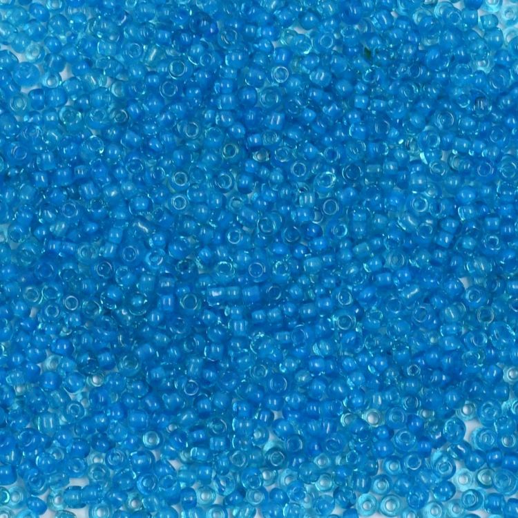 Бисер Astra&amp;Craft 11/0, 20г (315 голубой/прозрачный с цветным центром) — PalitraMastera