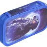 Пенал 2 секц. бол. Schoolformat SPACE SOUL 190х105х35 картон, полиэстер молния синий фото 3 — PalitraMastera