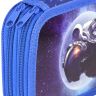 Пенал 2 секц. бол. Schoolformat SPACE SOUL 190х105х35 картон, полиэстер молния синий фото 2 — PalitraMastera