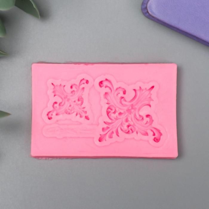 Молд силикон &quot;Два узора&quot; 2 предмета 0,6х3,9х6 см  6946443 — PalitraMastera