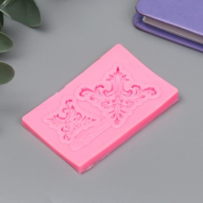 Молд силикон &quot;Два узора&quot; 2 предмета 0,6х3,9х6 см  6946443 — PalitraMastera