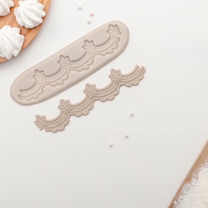 Молд силиконовый «Воланы», 2 части, 22*5,8 см — PalitraMastera