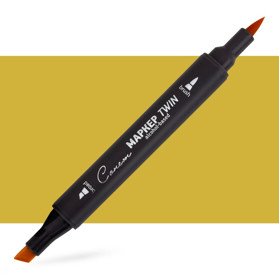 Маркер спиртовой Сонет Twin Brush, пастельно-желтый фото 1 — PalitraMastera