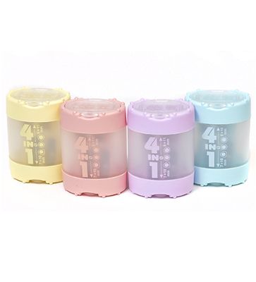 Точилка KUM &quot;4 in 1 Pastel&quot; 4 входа: 7, 8, 10, 11мм , с контейнером, ассорт.цветов Германия 3640621 — PalitraMastera