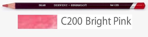 Цветной карандаш Coloursoft, мягкий, С200 розовый яркий, круглый корпус 8 мм, грифель - 4 мм. фото 1 &mdash; PalitraMastera