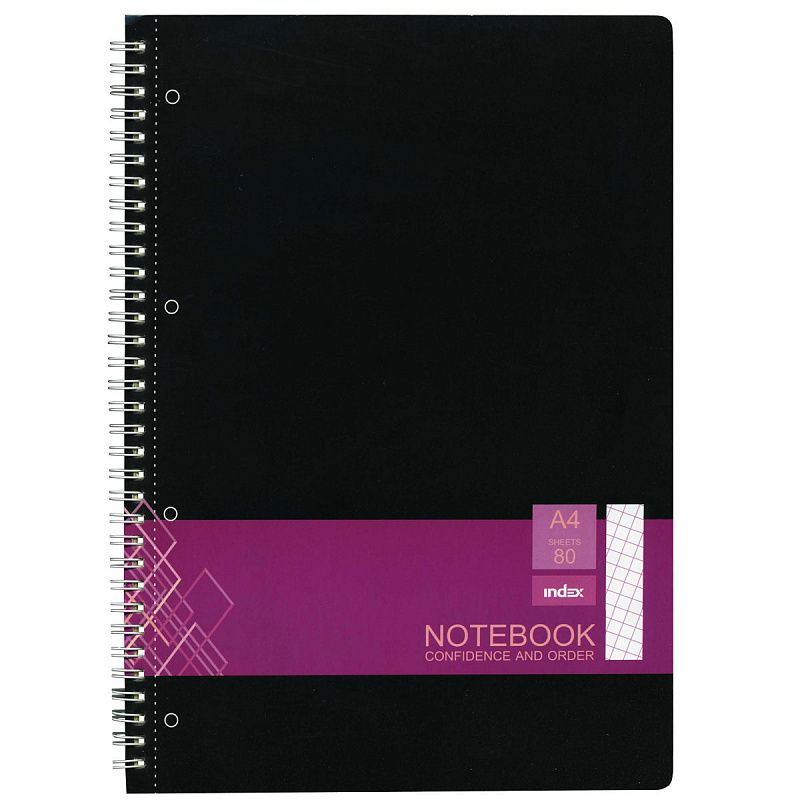 Тетрадь офисная, ф.А4, 80л, гребень, клетка,желтый цвет страниц, микроперфорац,  мел. карт. обл----- фото 1 — PalitraMastera