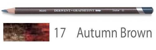 Карандаш акваграфитный Graphitint, круглый корпус 8 мм, грифель - 4 мм, цвет -  17 Коричневый осенний фото 1 — PalitraMastera