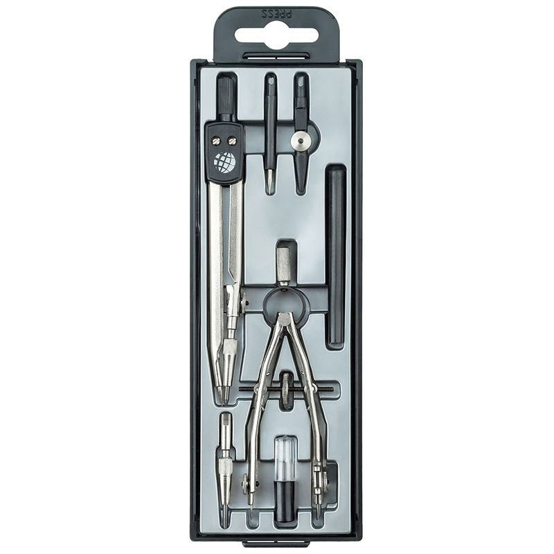 Набор чертеж. ГЛОБУС ЮНИОР 125 мм 7 пр. пласт. пенал европодвес фото 1 — PalitraMastera