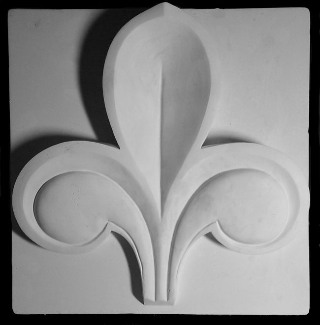 Орнамент Трилистник, гипс (арт.60-601) фото 1 &mdash; PalitraMastera
