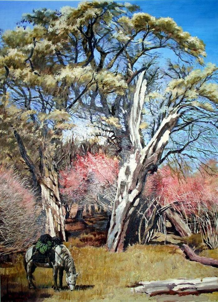 Холст на картоне с контуром, 30х40 см,Лошадь фото 1 — PalitraMastera