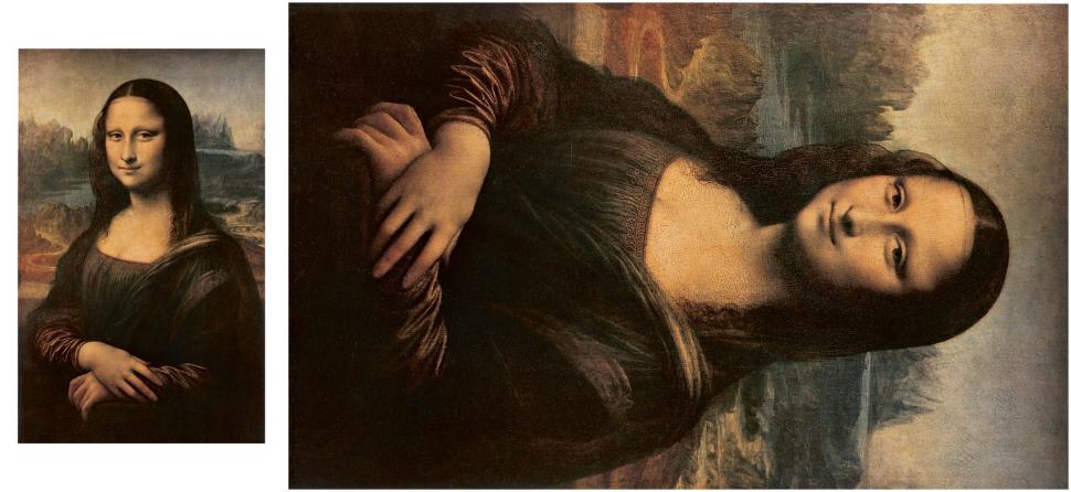 Бумага рисовая для декупажа, размер листа 23х50 см, Мона Лиза фото 1 — PalitraMastera