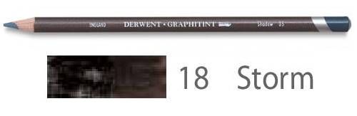 Карандаш акваграфитный Graphitint, круглый корпус 8 мм, грифель - 4 мм, цвет -  18 Шторм — PalitraMastera