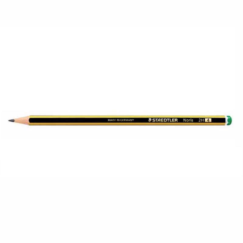 Карандаш чернографитовый Noris, твердость 2Н, шестигранный, цвет корпуса - желто-черные полосы фото 1 &mdash; PalitraMastera