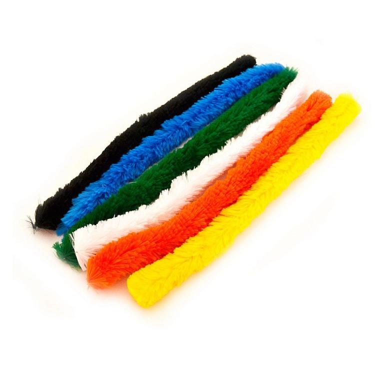 Проволока синельная Пушистая d=30 мм, длина 30см, 4шт, 7 цветов в ассорти, п/п с е/подвесом, (FANCY CREATIVE) — PalitraMastera