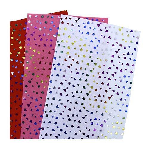 Фетр листовой декоративный "Сердечки" Астра, 1,0мм, 180 гр, 20х30см, 3 шт/упак фото 1 — PalitraMastera