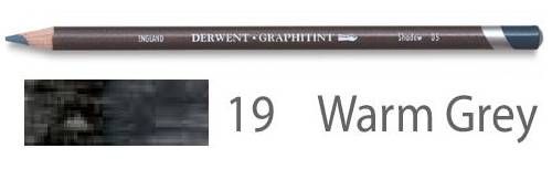 Карандаш акваграфитный Graphitint, круглый корпус 8 мм, грифель - 4 мм, цвет -  19 Теплый серый — PalitraMastera