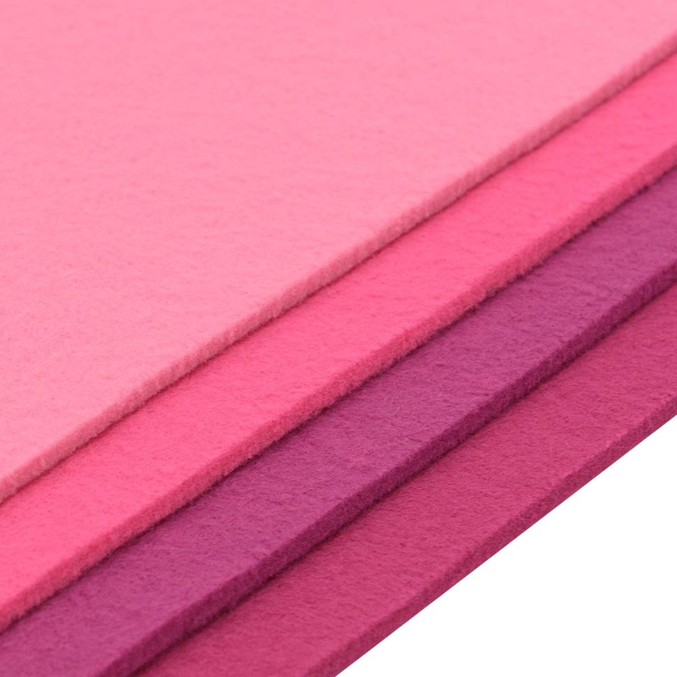 Фетр листовой мягкий ассорти, 3.0мм, 400гр, 20х30см, 4шт/упак Astra&Craft (3) фото 1 — PalitraMastera