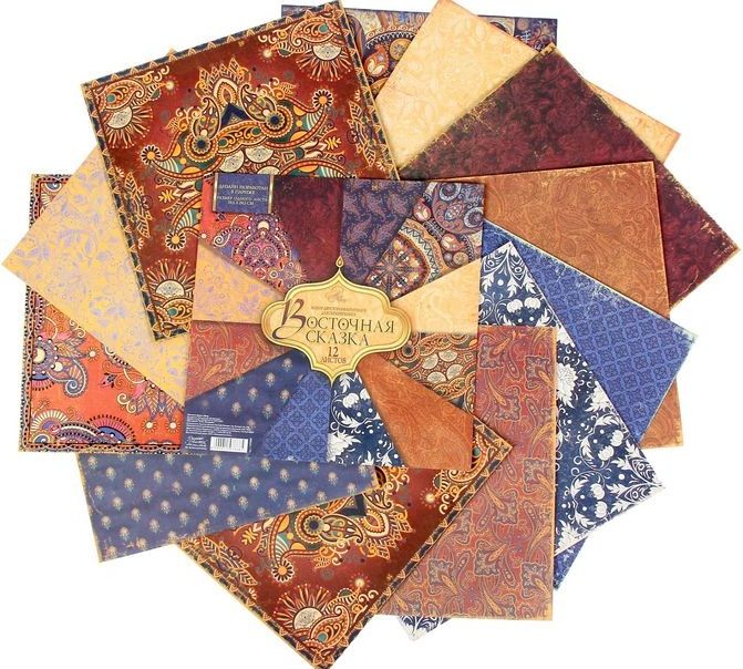 Набор бумаги для скрапбукинга "Восточные сказки", 12 листов 29,5 х 29,5 см 1197868 фото 1 &mdash; PalitraMastera