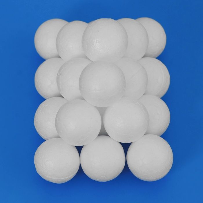 Шар из пенопласта для поделок и творчества, набор 20 шт., 2 см фото 1 &mdash; PalitraMastera